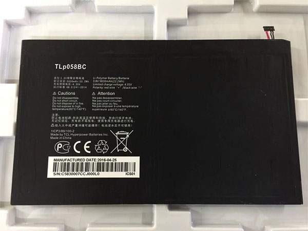 Batterie interne tablette TLP058BC