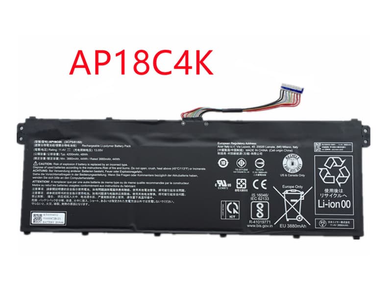 Batterie ordinateur portable AP18C4K