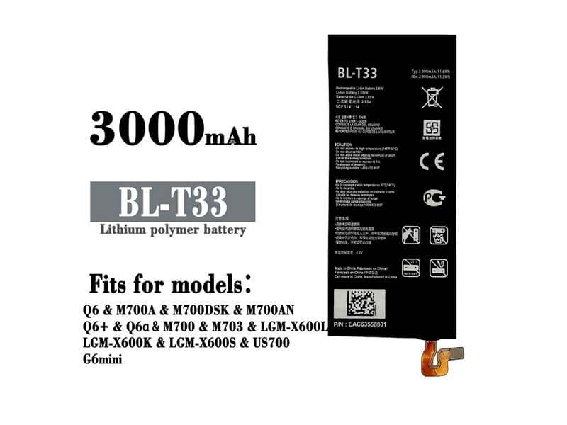 Batterie interne smartphone BL-T33 
