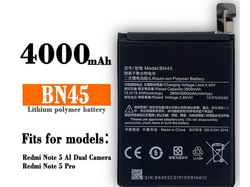 Batterie interne smartphone BN45