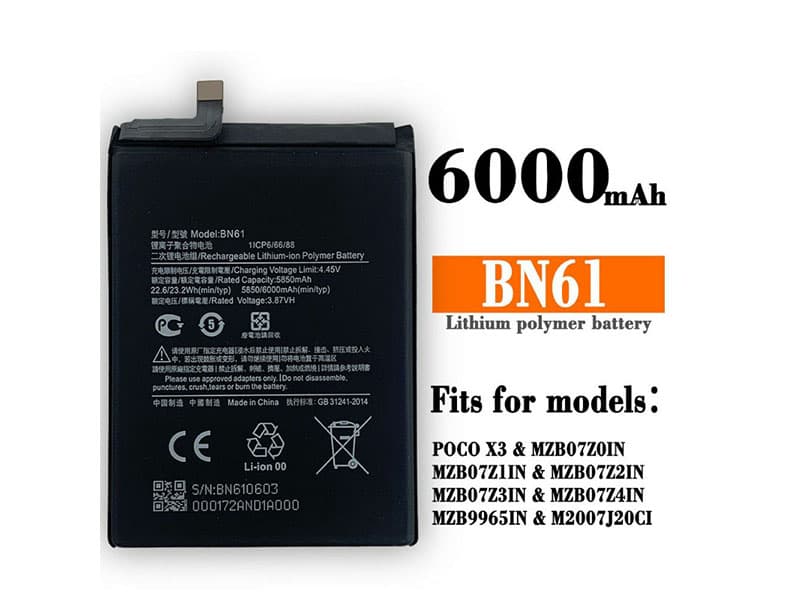 Batterie interne smartphone BN61