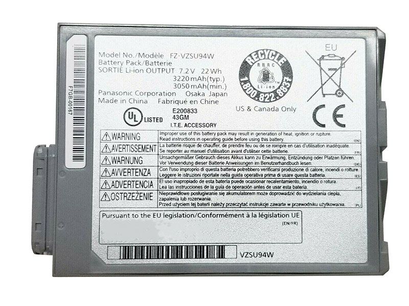 Batterie ordinateur portable FZ-VZSU94W