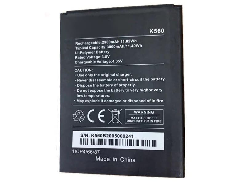 Batterie interne smartphone K560