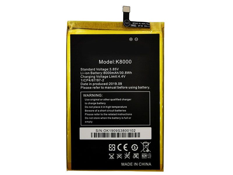 Batterie interne smartphone K8000
