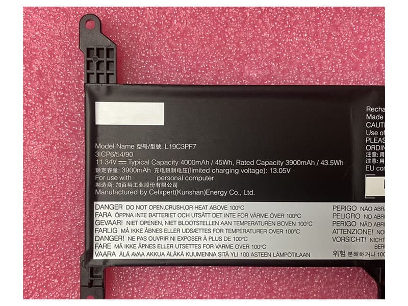 Batterie ordinateur portable L19C3PF7