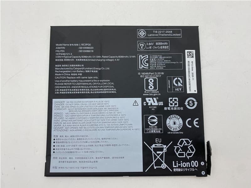 Batterie interne tablette L19C3PG0