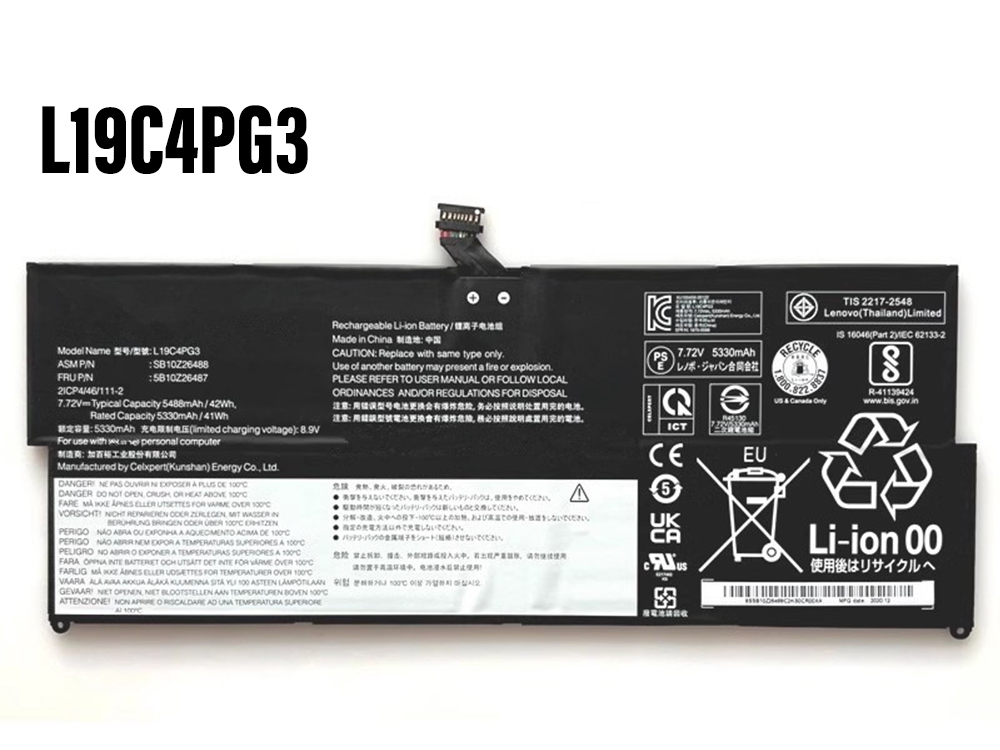 Batterie ordinateur portable L19C4PG3