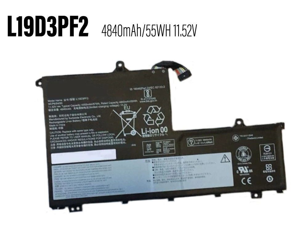 Batterie ordinateur portable L19D3PF2