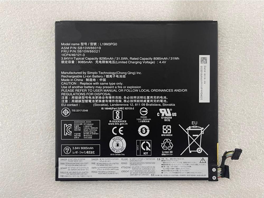 Batterie interne tablette L19M3PG0
