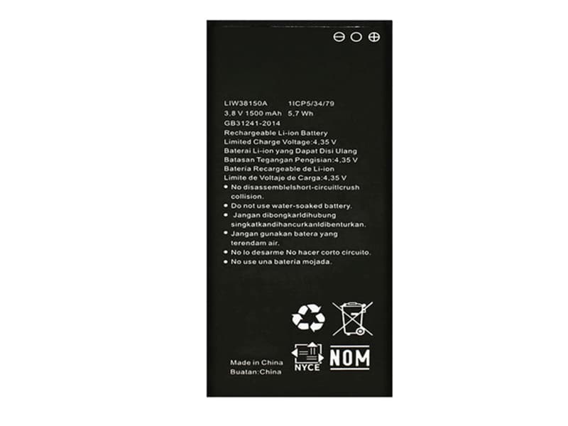 Batterie interne smartphone LIW38150A