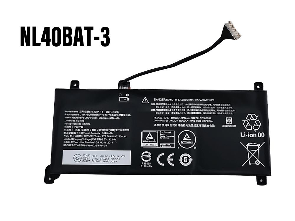 Batterie ordinateur portable NL40BAT-3