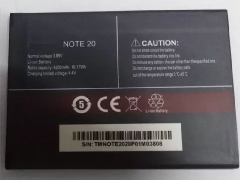 Batterie interne smartphone NOTE_20