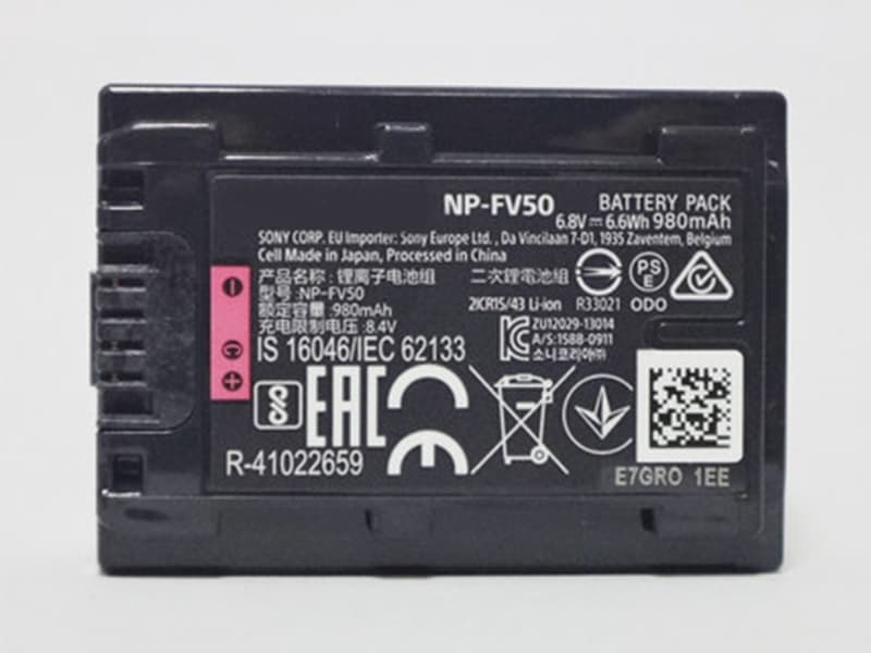 Batterie interne NP-FV50