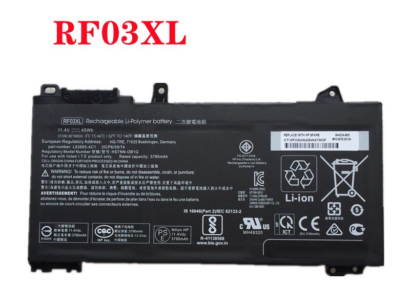 Batterie ordinateur portable RF03XL