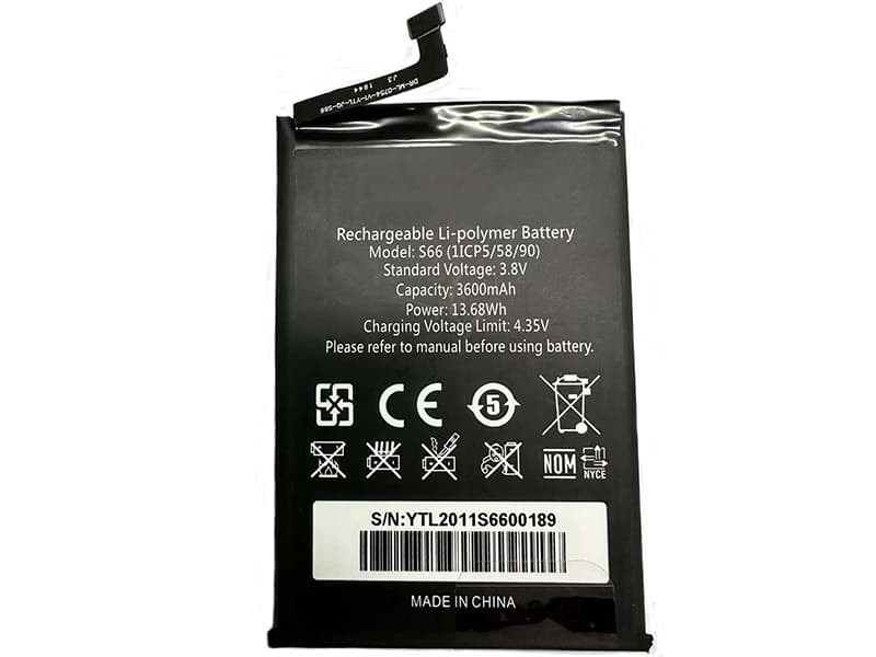 Batterie interne smartphone S66