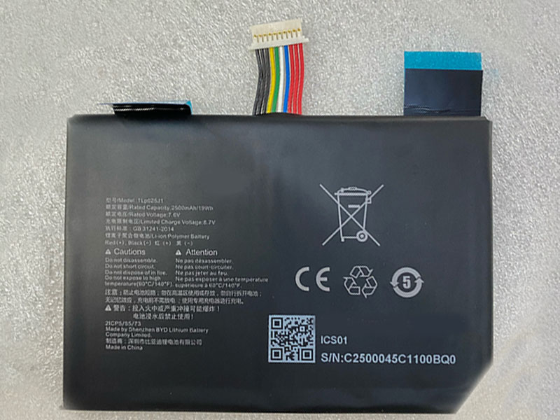 Batterie interne tablette TLp025J1