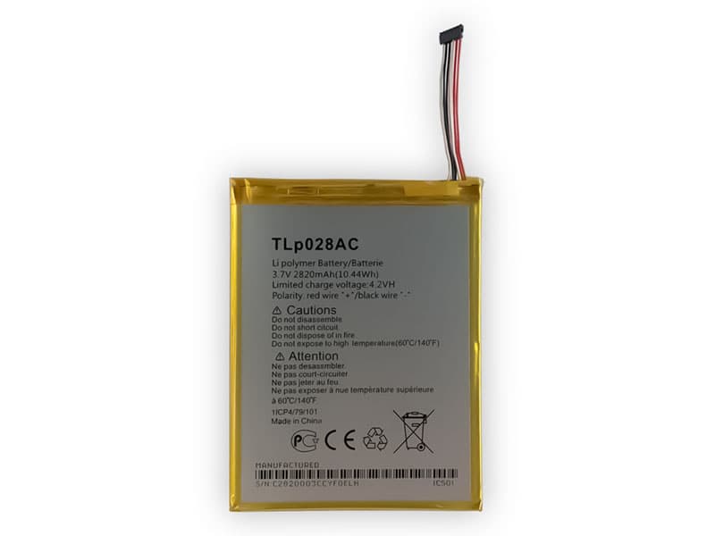 Batterie interne smartphone TLp028AC