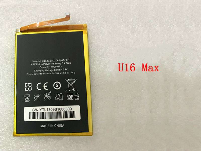 Batterie interne smartphone U16_Max