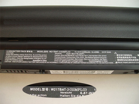 Batterie ordinateur portable 6-87-W217S-4DF1
