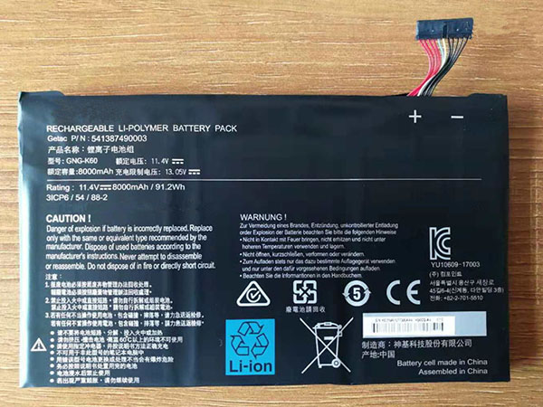Batterie ordinateur portable GNG-K60