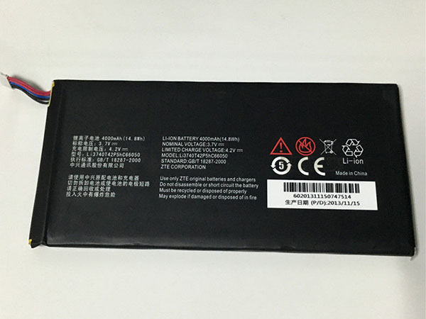 Batterie interne tablette Li3740T42P5hC66050