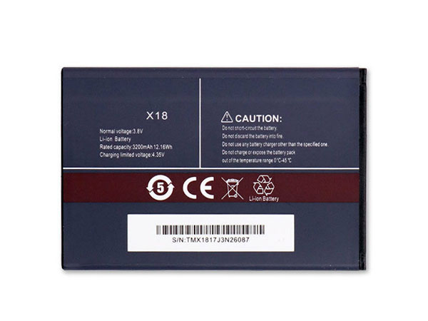 Batterie interne smartphone X18